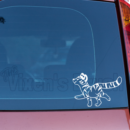 Tiger Steppy Vinyl Decal