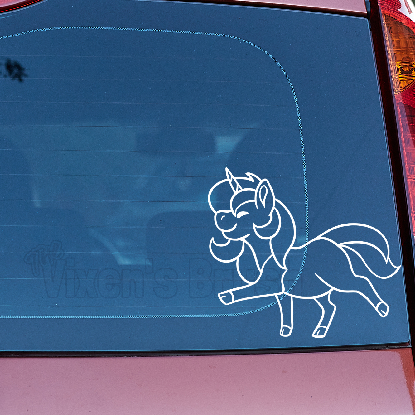 Unicorn Steppy Vinyl Decal