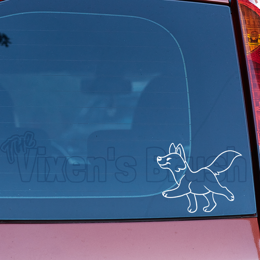 Wolf Steppy Vinyl Decal