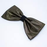 Gold Metallic Clip-On Fursuit Hair Tail Bow