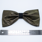 Gold Metallic Clip-On Fursuit Hair Tail Bow