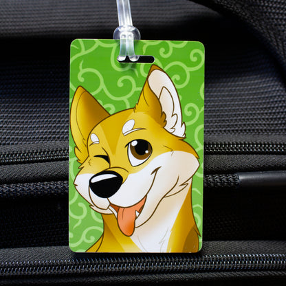 Shiba Inu PVC Luggage Tag