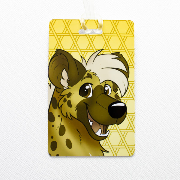 Spotted Hyena PVC Luggage Tag