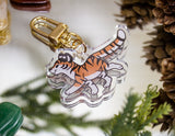 Steppy Orange Tiger Acrylic Keychain