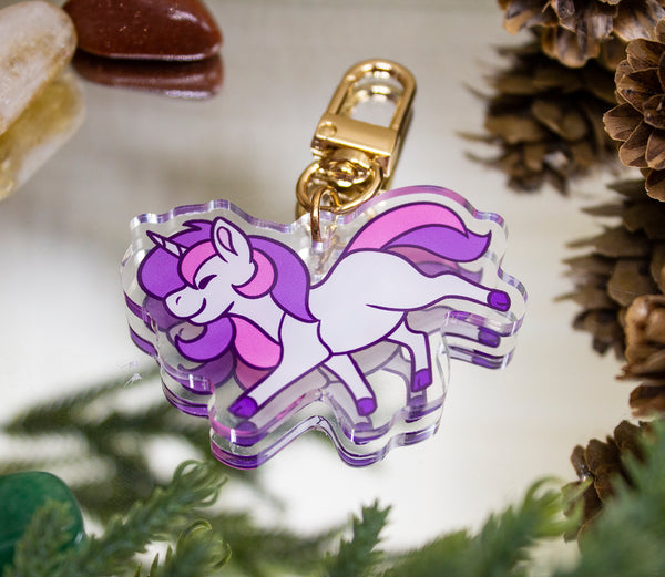 Steppy Unicorn Acrylic Keychain