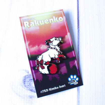 OFFICIAL Fursona Pin #723 Kimiko Inari Kitsune Hard Enamel Pin