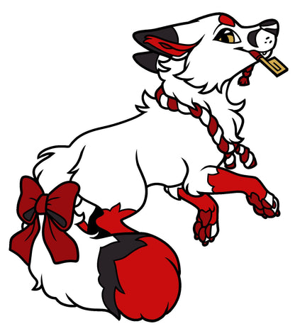 OFFICIAL Fursona Pin #723 Kimiko Inari Kitsune Hard Enamel Pin