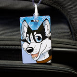 Black Husky PVC Luggage Tag