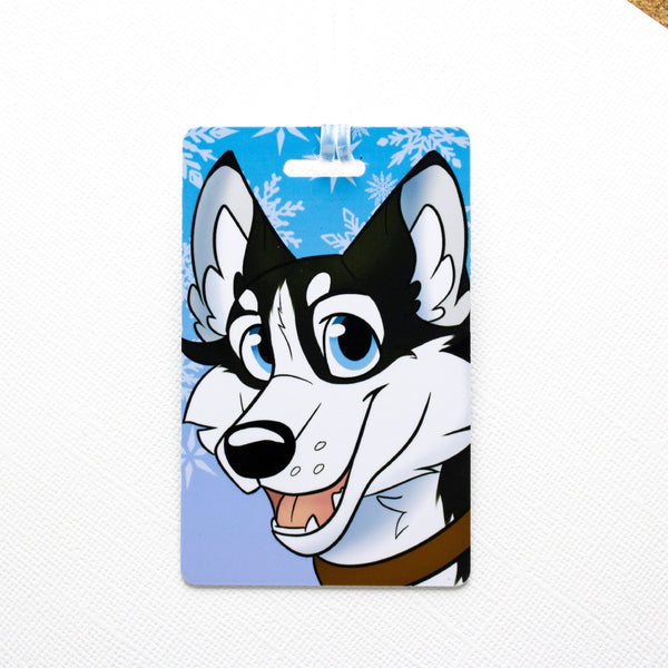 Black Husky PVC Luggage Tag