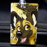 African Wild Painted Dog PVC Luggage Tag
